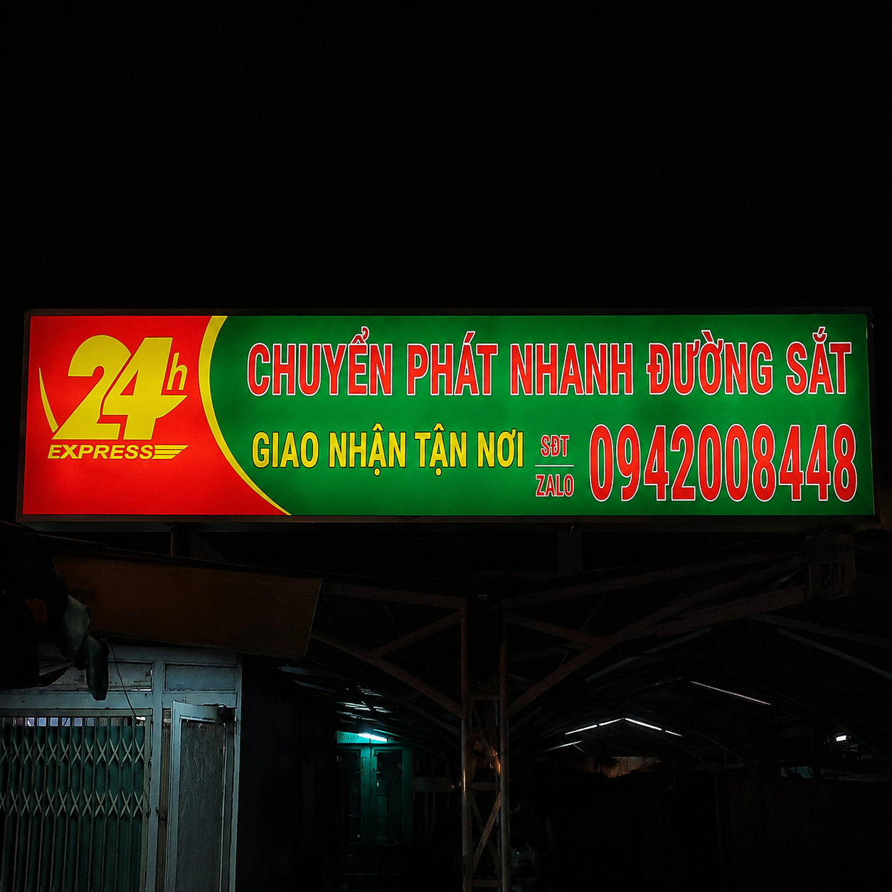 Hộp đèn bạt 1 mặt cho cửa hàng tại Ngọc Hồi