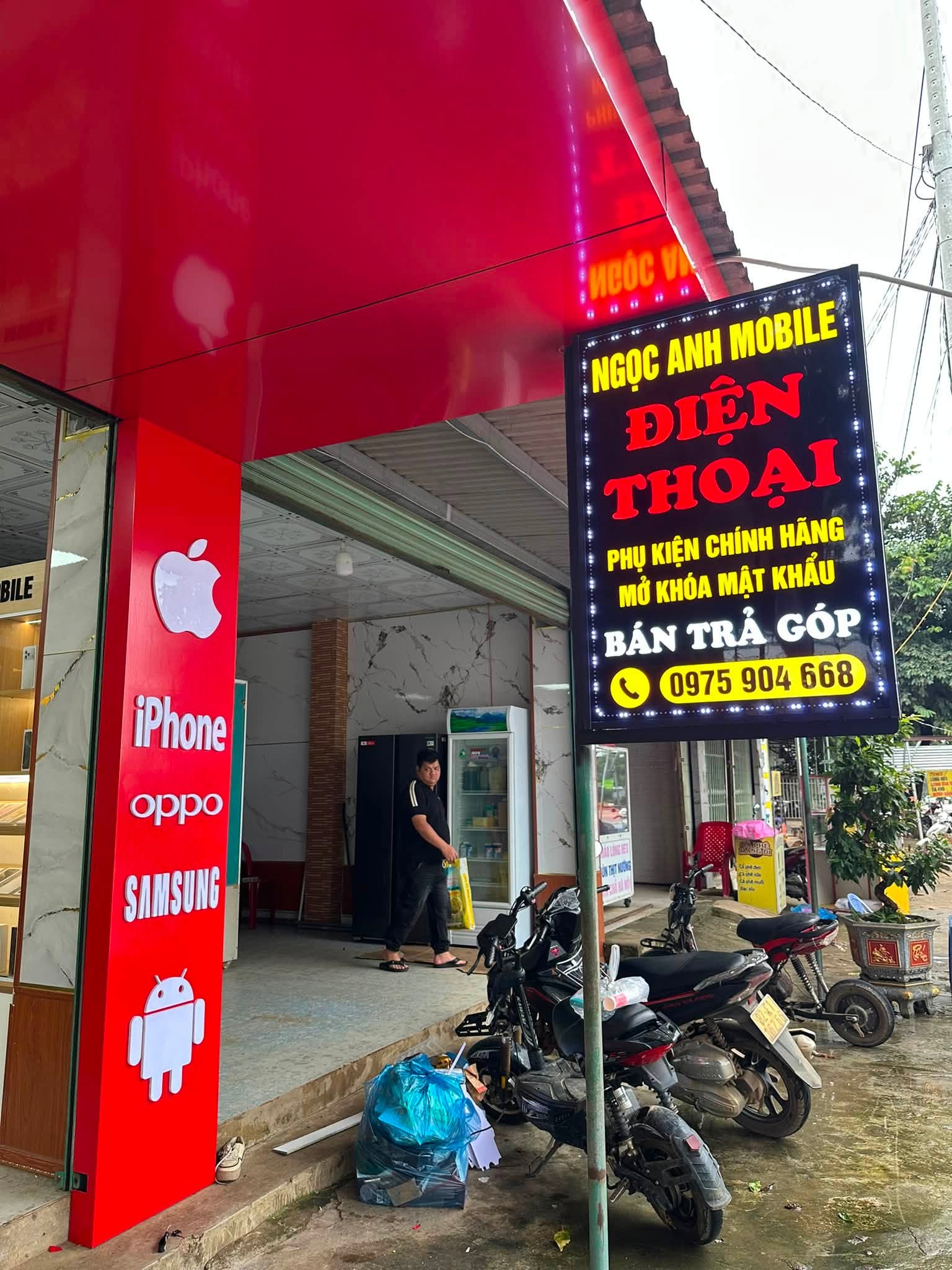 Biển vẫy LED Ngọc Anh Mobile Quảng Ngãi